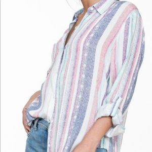 En Creme Western Blouse